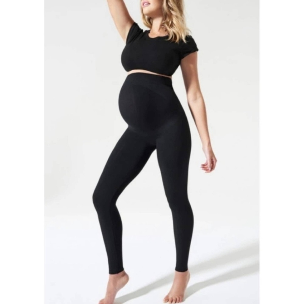 BLANQI Everyday Maternity Belly Support Leggings Black Size Medium Pregnancy